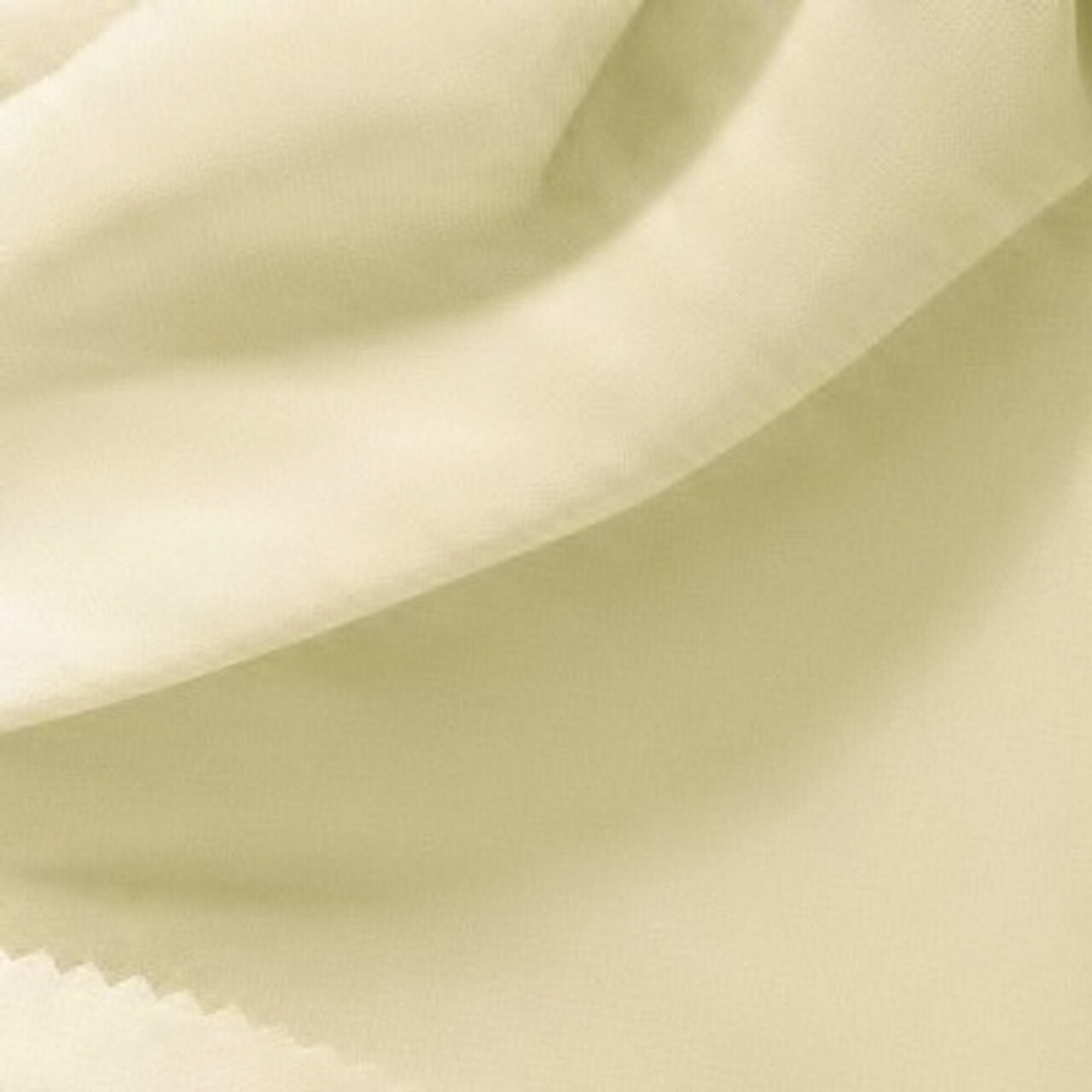 Ivory Chiffon Fabric 1 Yard 100% Polyester, 58/60" Wide Soft Lightweight Draping Fabric